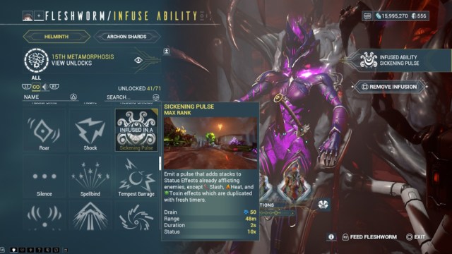 Warframe Helminth subsume