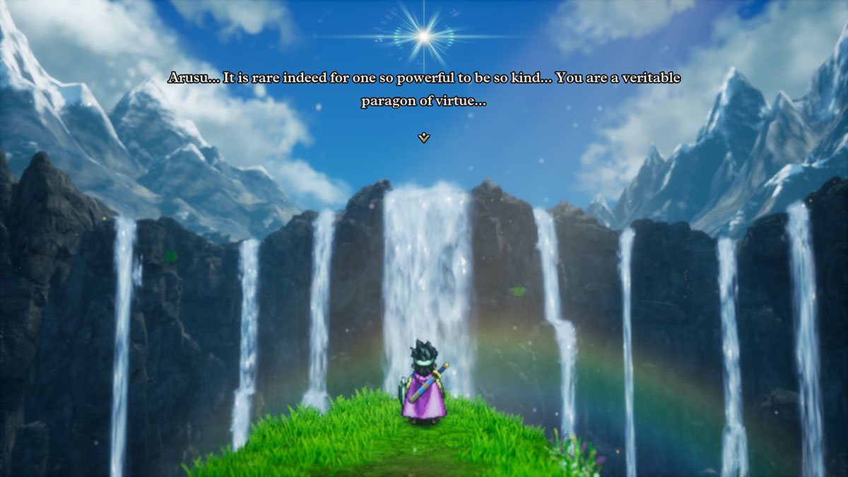 The Hero gets the Paragon personality in Dragon Quest 3 HD-2D Remake.