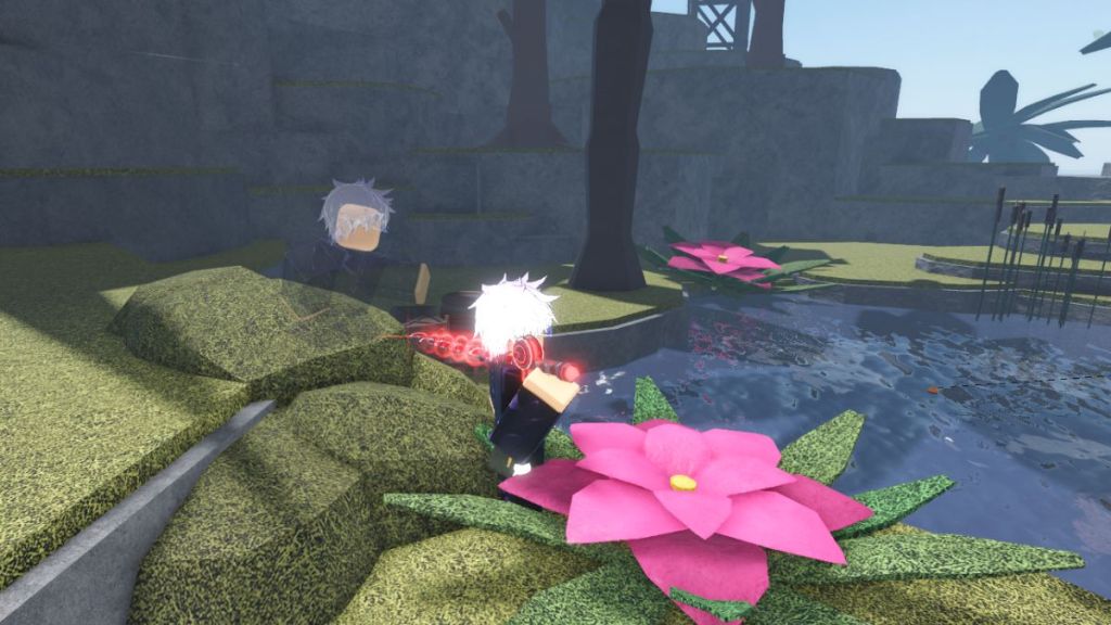 Ancient Isles pond next to the Merchant area