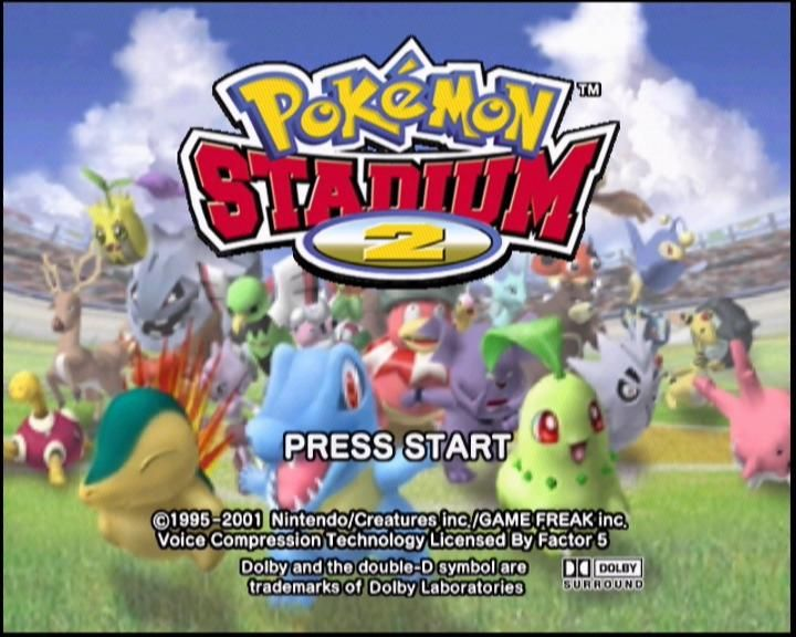 pokemon stadium 2 start screen