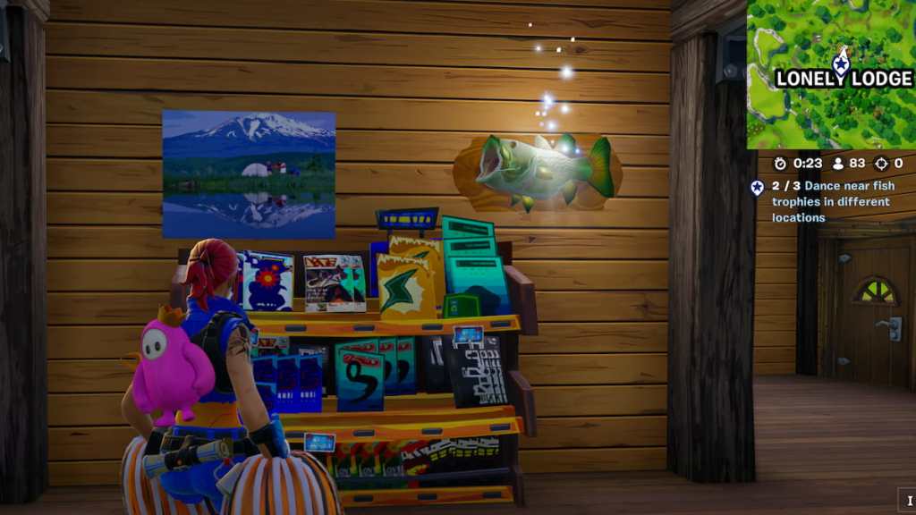 Fortnite OG fish trophy Lonely Lodge