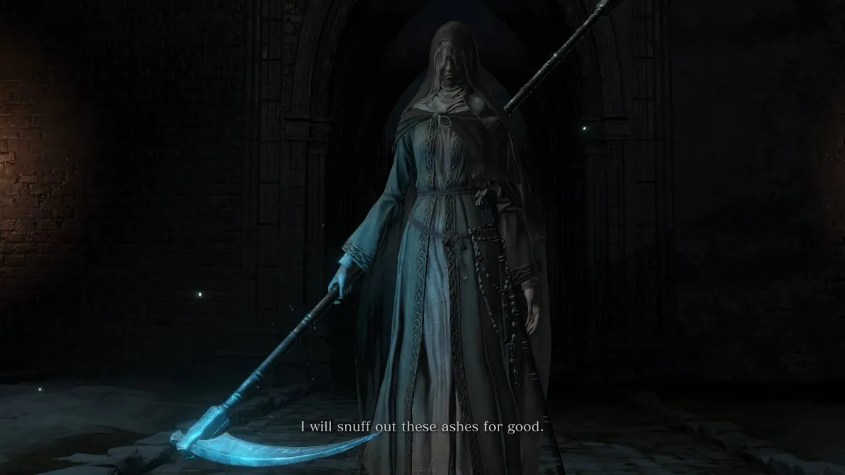 Sister Friede in Dark Souls 3.