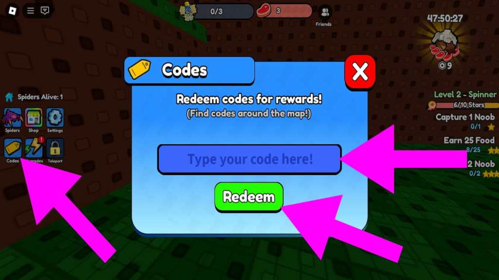 Spider G Code Spider Army codes (February 2025) – Destructoid