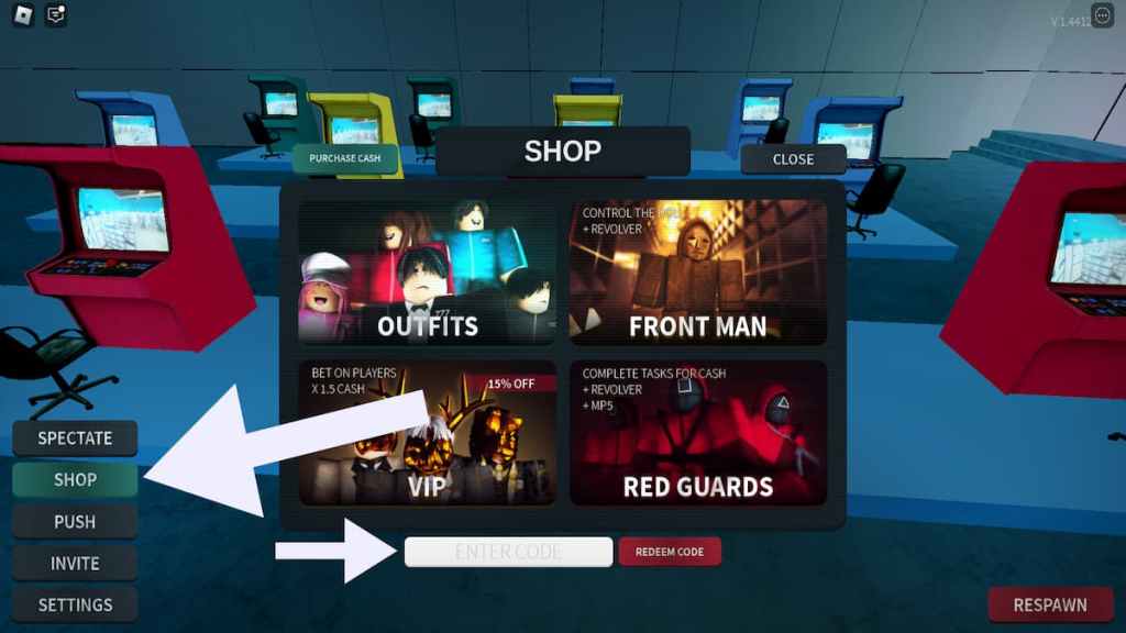 How to redeem The Squid Game codes.