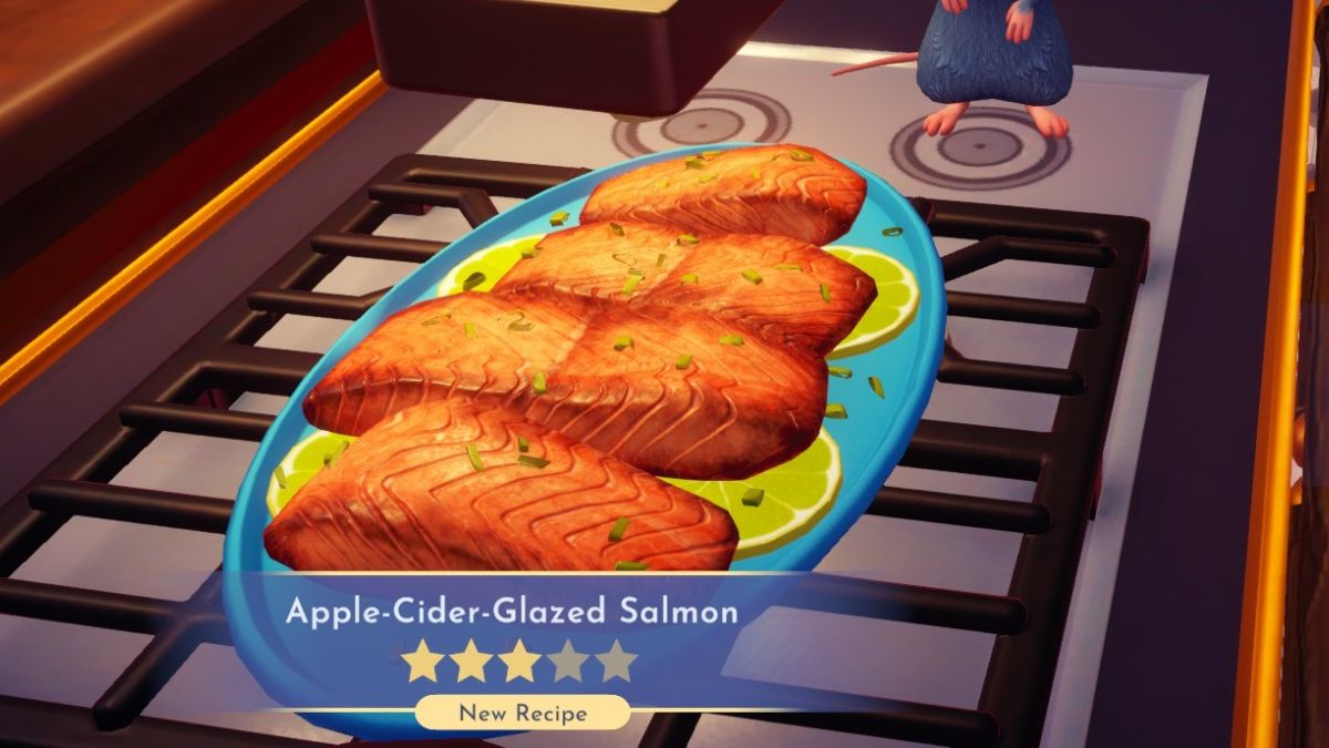 how to make apple cider salmon in dreamlight valley