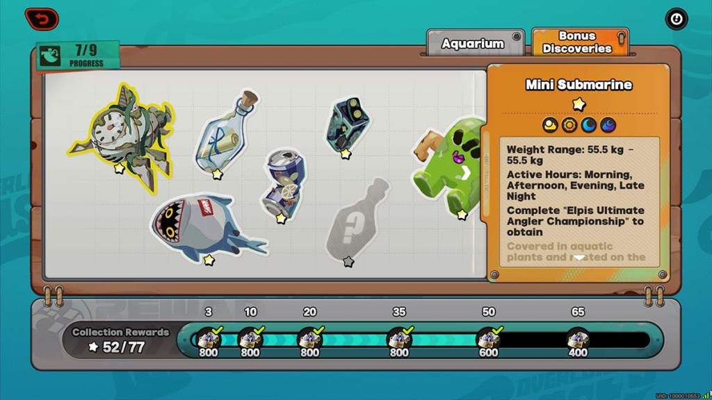 The Bonus Discoveries menu in Zenless Zone Zero