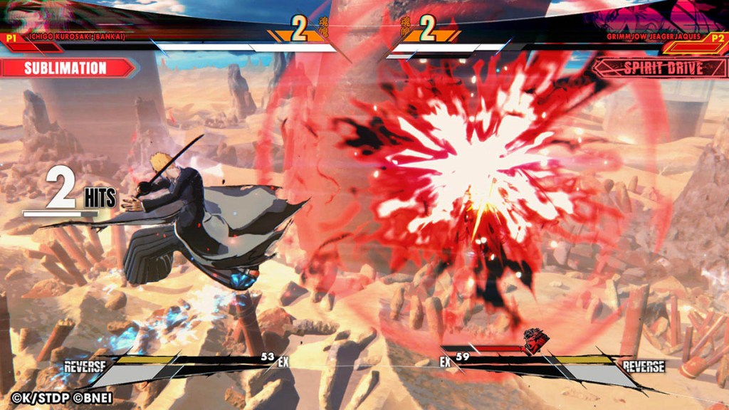 Ichigo faces Grimmjow in Bleach Rebirth of Souls.