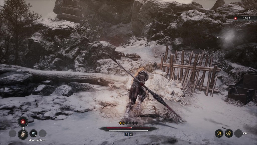 A barridace blocking a hillside path