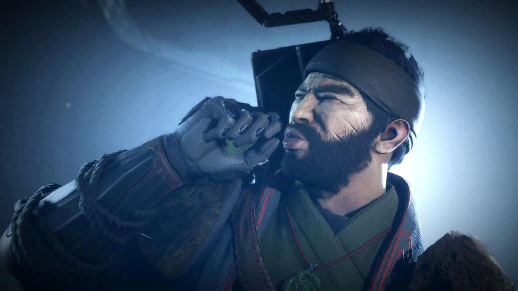 Screenshot of the Drifter going “woo” in Destiny 2.