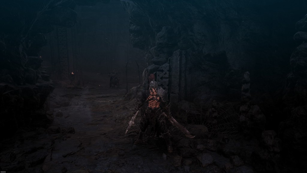 An enemy guarding the first Soulstone on Mount Heinmach