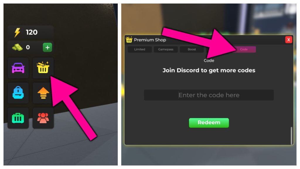 How to redeem Race RNG codes.