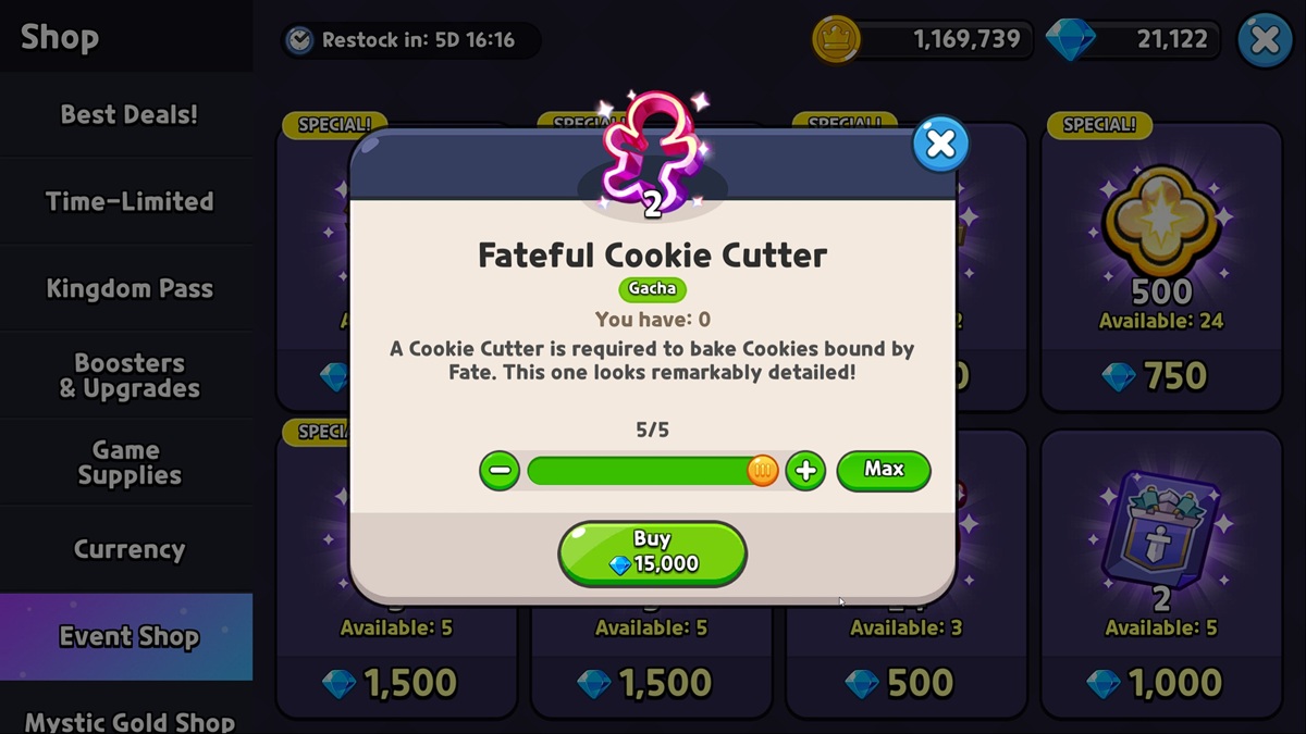 How to farm Fateful Cookie Cutters and Tickets in Cookie Run Kingdom