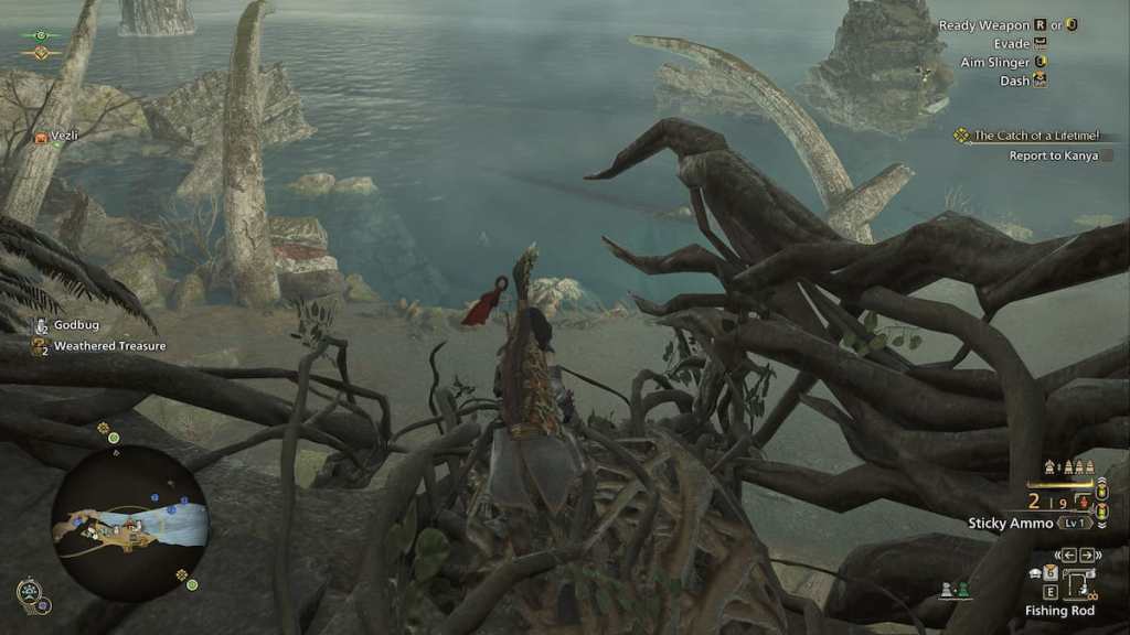 Shoreline for fishing in Monster Hunter Wilds