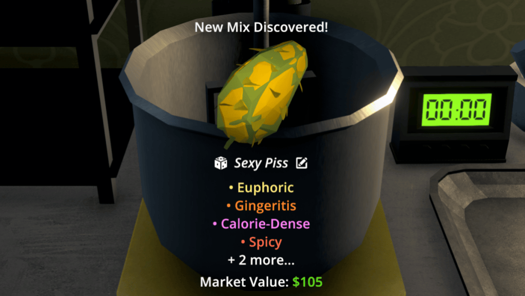 Weed with randomly generated name in Schedule 1.