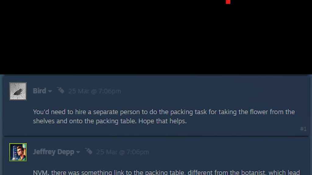 Botanist bug fix solution