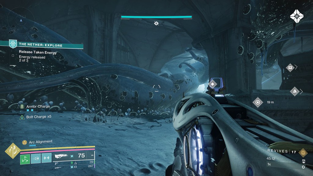 Tentacle hiding Founts Tithing Worm two in Destiny 2