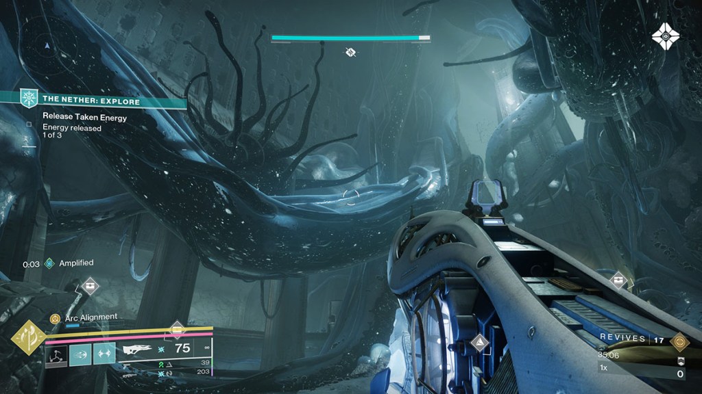 Tentacle to Founts Tithing Worm one in Destiny 2