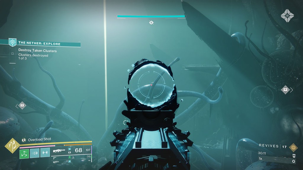 Tentacle with Mausoleum Tithing Worm two in Destiny 2