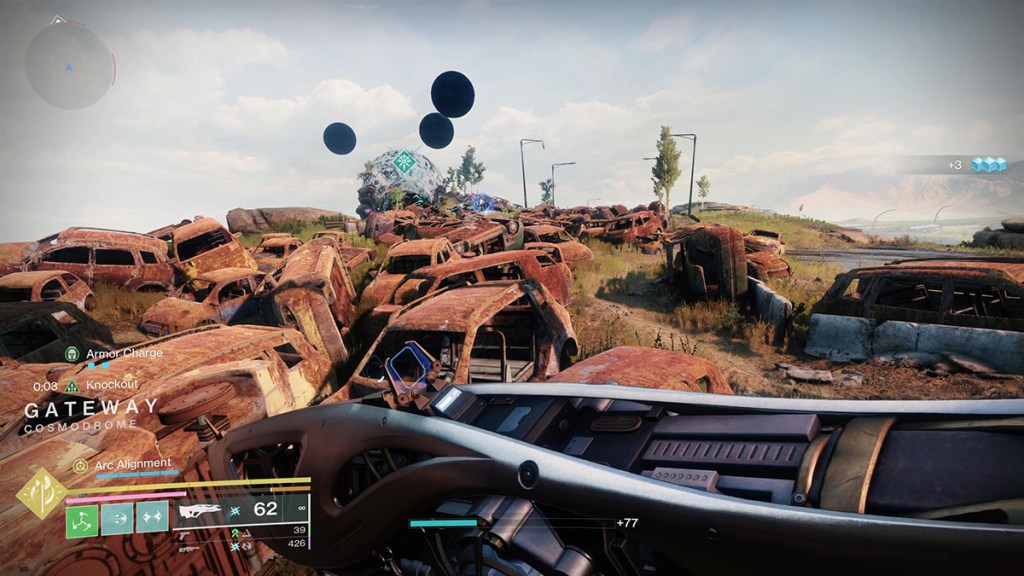 The ruined car park at the Gateway of the City in Destiny 2