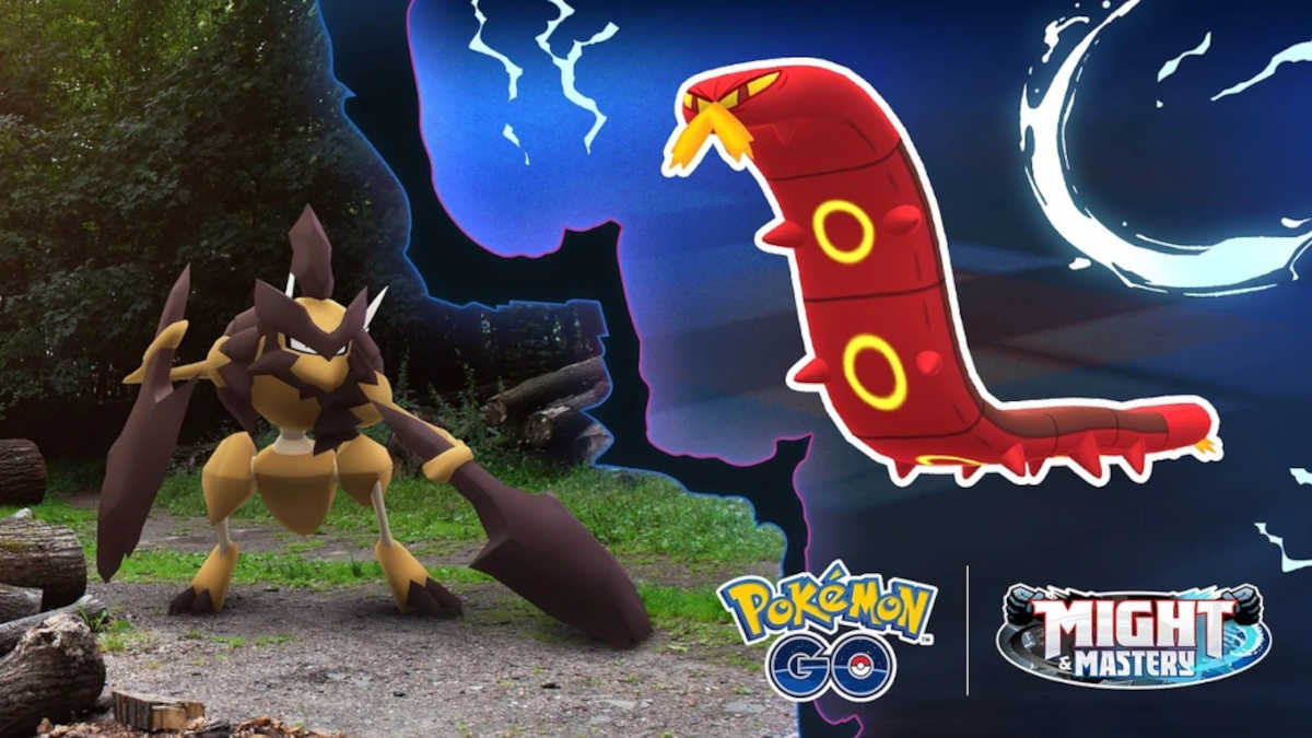 Pokémon GO Bug Out 2025 artwork featuring Kleavor and Sizzlipede