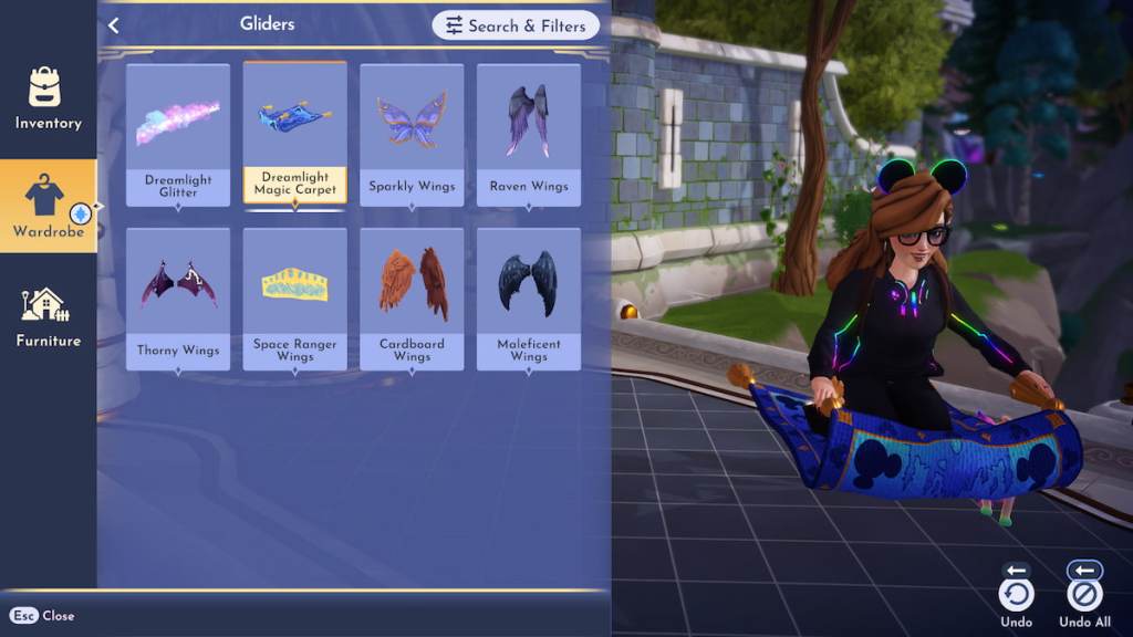 Disney Dreamlight Valley Dreamlight Carpet glider