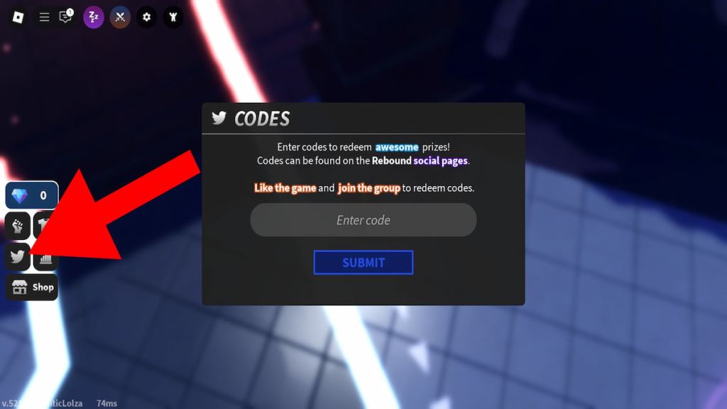How to redeem REBOUND codes.