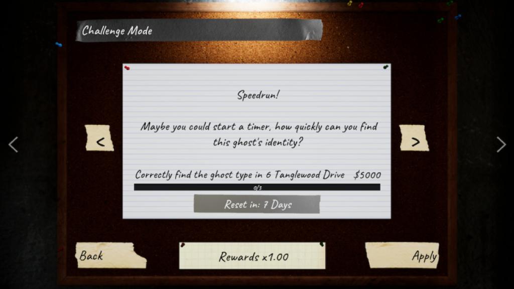 Weekly challenge mode in phasmophobia