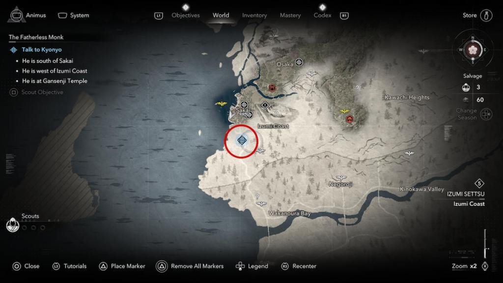 Where to find Kyonyo in Assassin's Creed Shadows (The Fatherless