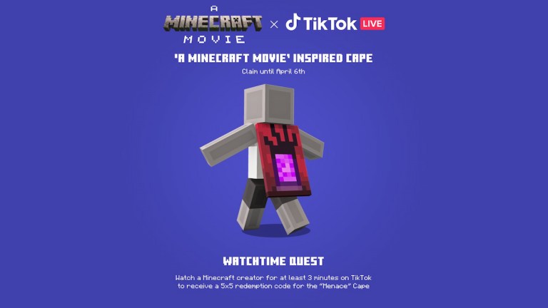 How to unlock the Home and Menace Capes in Minecraft Movie Live Event ...