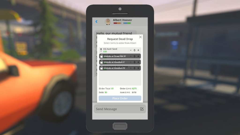 Schedule 1 seed purchase menu