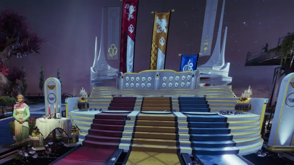 Eva Levante in The Tower during Destiny 2's Guardian Games 2025.