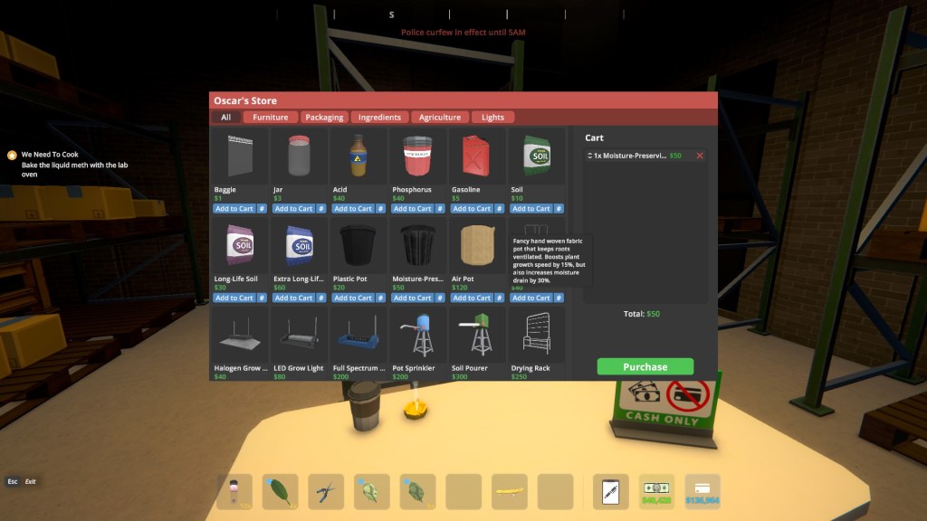 Advanced pots in Schedule 1