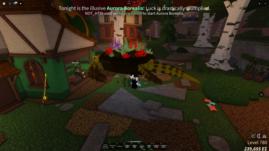 A Fisch player is holding a Tartaruga