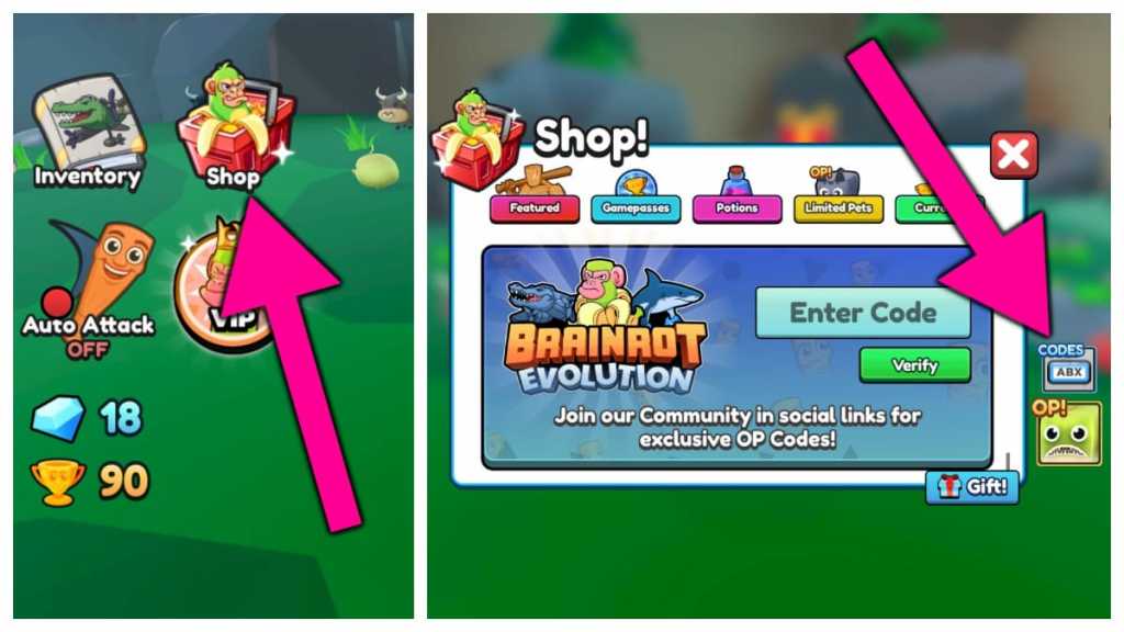 How to redeem Brainrot Evolution codes.
