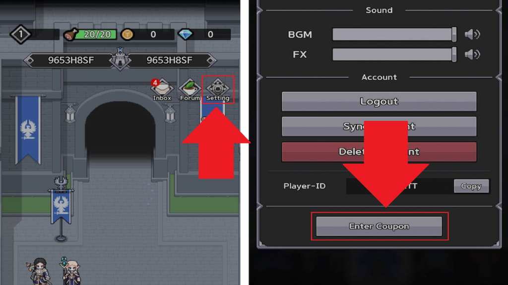 How to redeem King God Castle codes