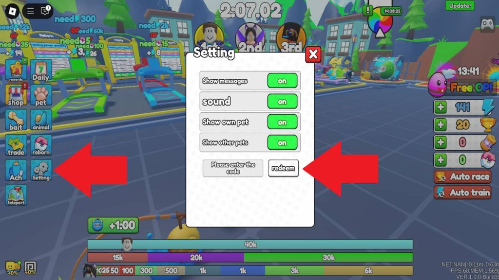 How to redeem Pets League Race codes