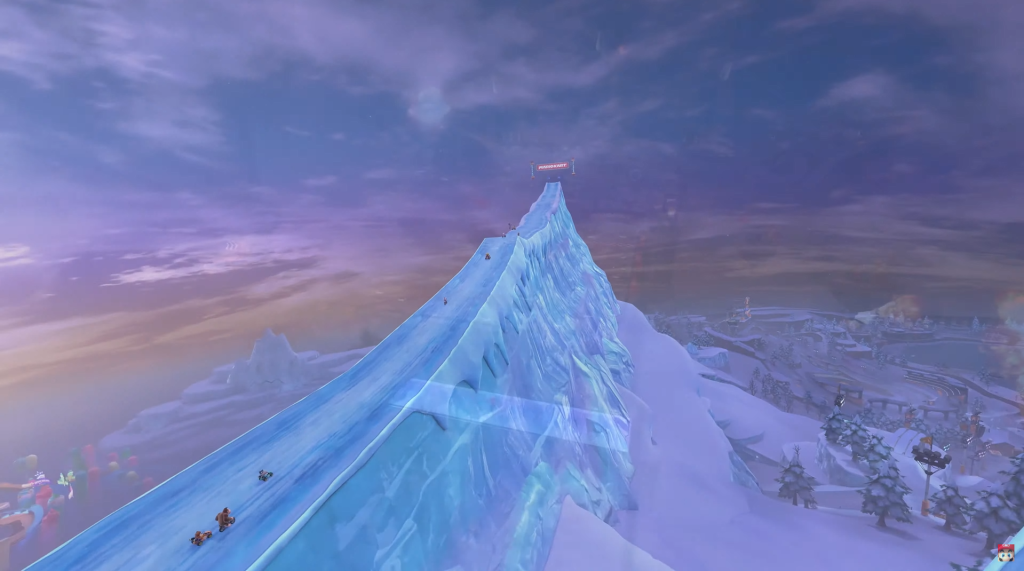Racing scene in Mario Kart World