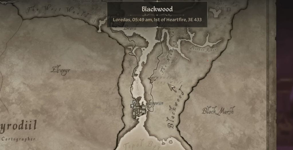 Shrine of Nocturnal location in Oblivion Remastered