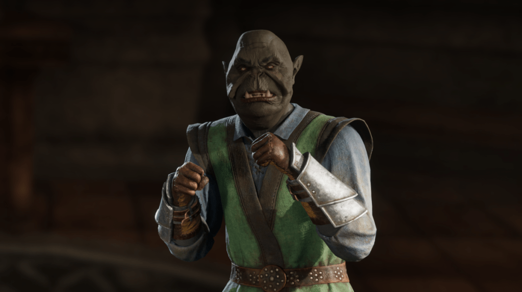 Oblivion Remastered Orc brawler.