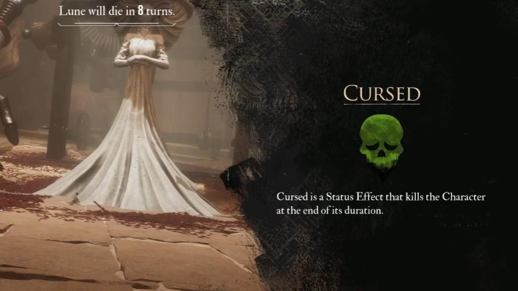 an image of Tisseur's cursed effect in Clair Obscur Expedition 33