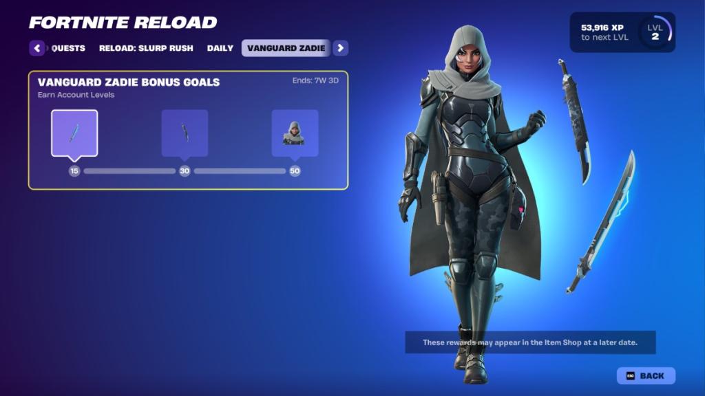 all Vanguard Zadie Outfit quests in fortnite