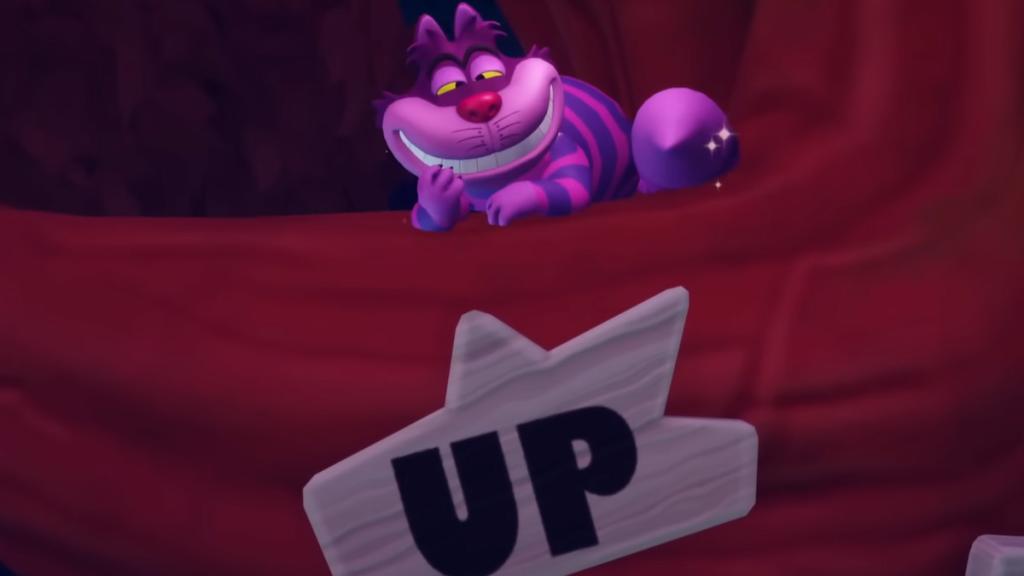 Cheshire Cat smiling in his tree  in DDV