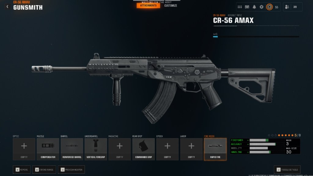 an image of CR-56 AMAX loadout in Black Ops 6
