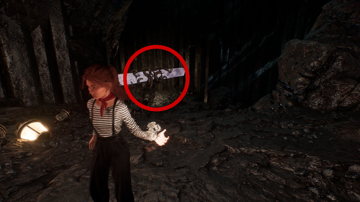 Finding Rocher in cave