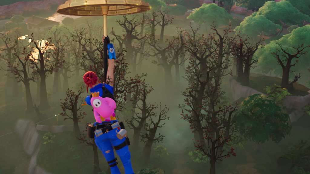Fortnite landing in the Living Forest