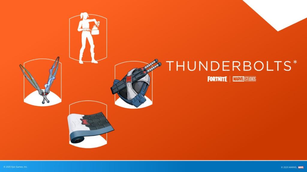 an image of White Widow skins in in Fortnite Thunderbolts collab