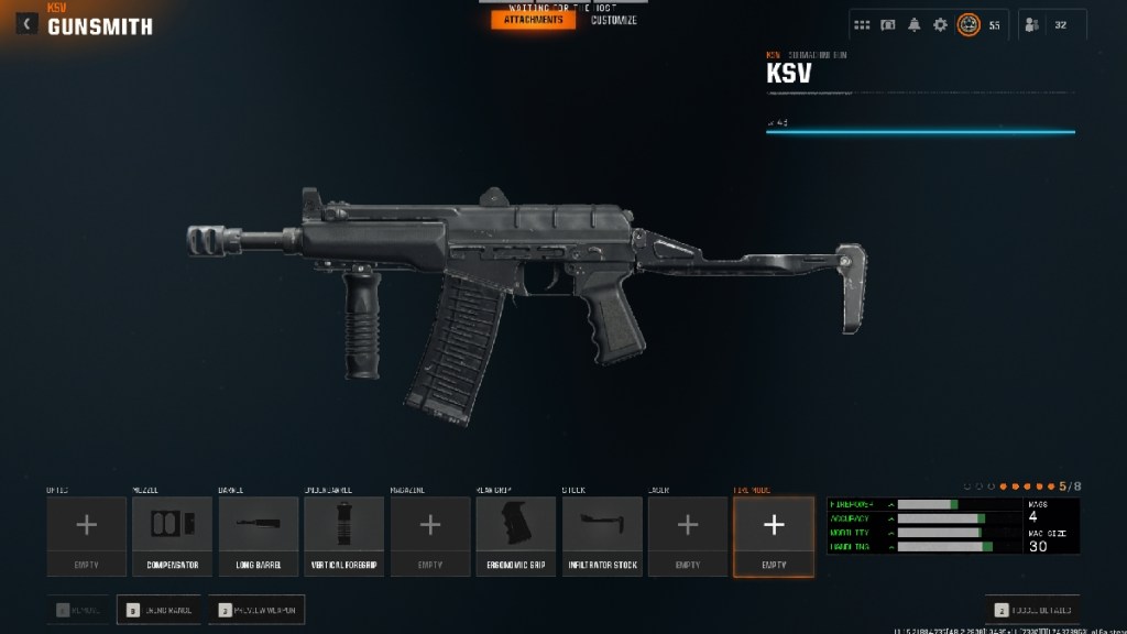 an image of KSV loadout in Black Ops 6