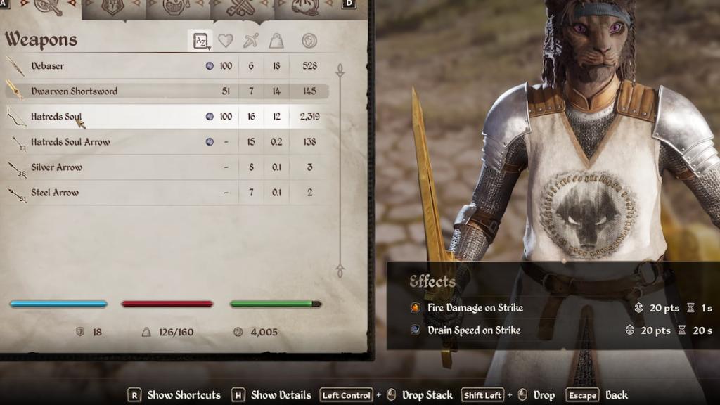 Oblivion Remastered Hatreds Soul bow stats