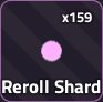 Reroll Shard material from the Verse Piece Roblox experience.