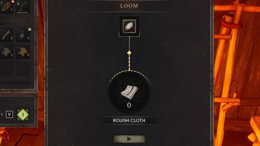 Runescape Dragonwilds rough cloth recipe